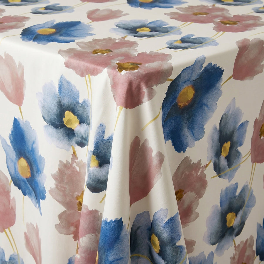 Anthium Navy Tablecloth — fabric detail