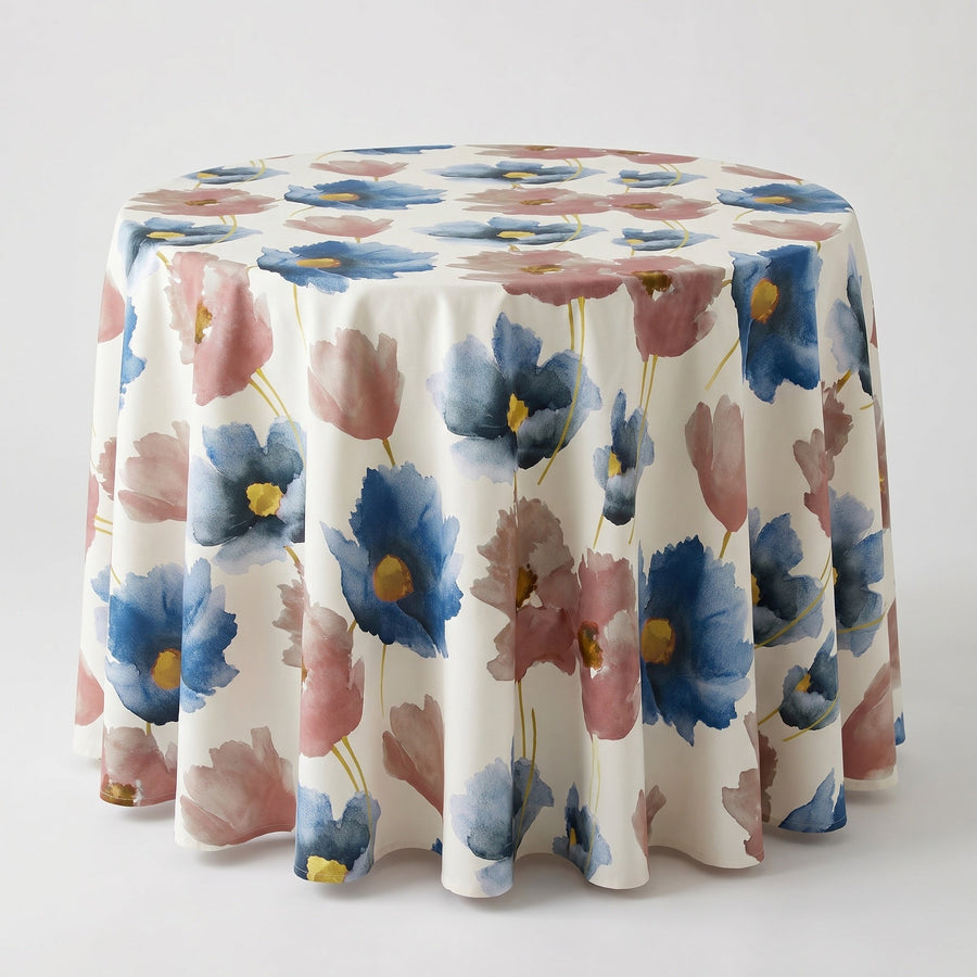 Anthium Navy Tablecloth