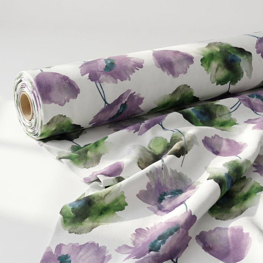 Anthium Plum Fabric — fabric roll