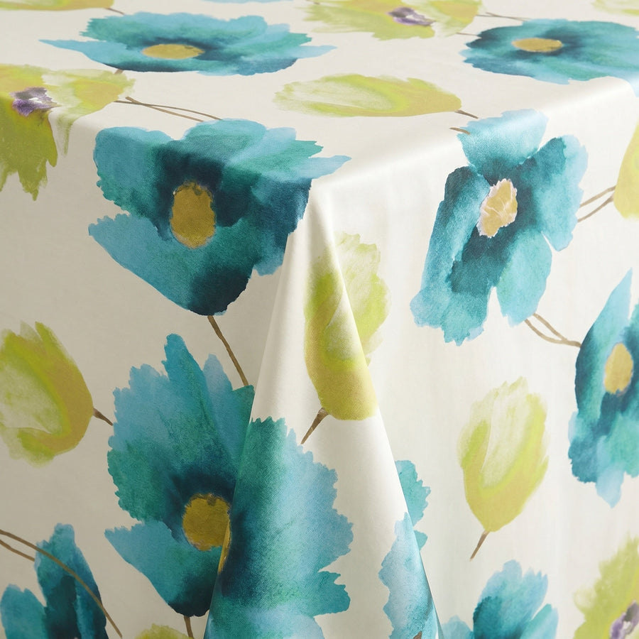 Anthium Turquoise Tablecloth — fabric detail