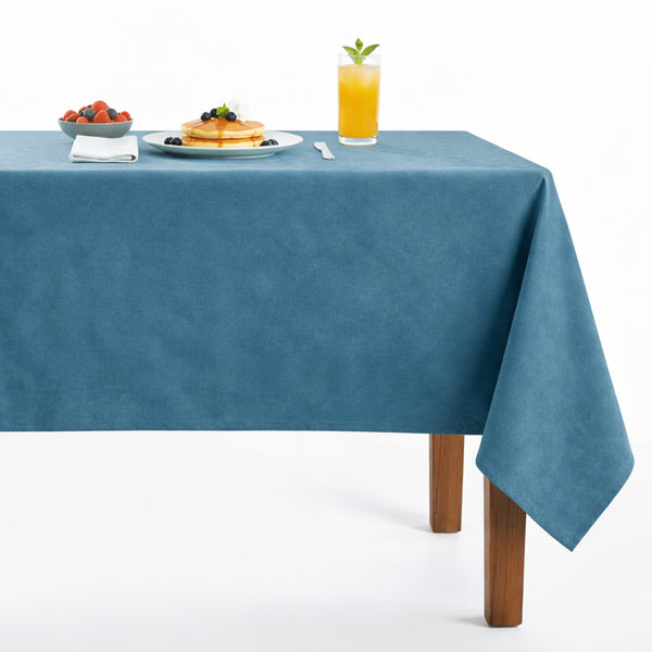Newport118 in Aqua, made up as a tablecloth