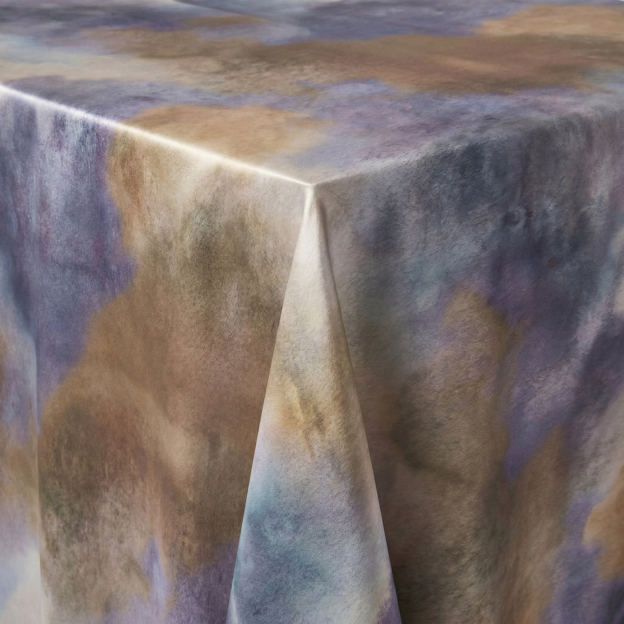 Aquarium Navy Tablecloth — fabric detail