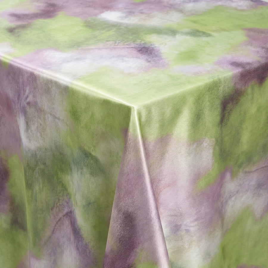 Aquarium Plum Tablecloth — fabric detail