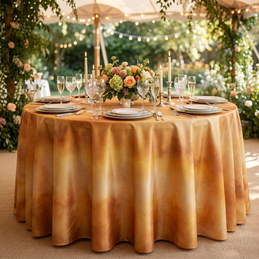 Aquarium Sunflower Tablecloth — styled table
