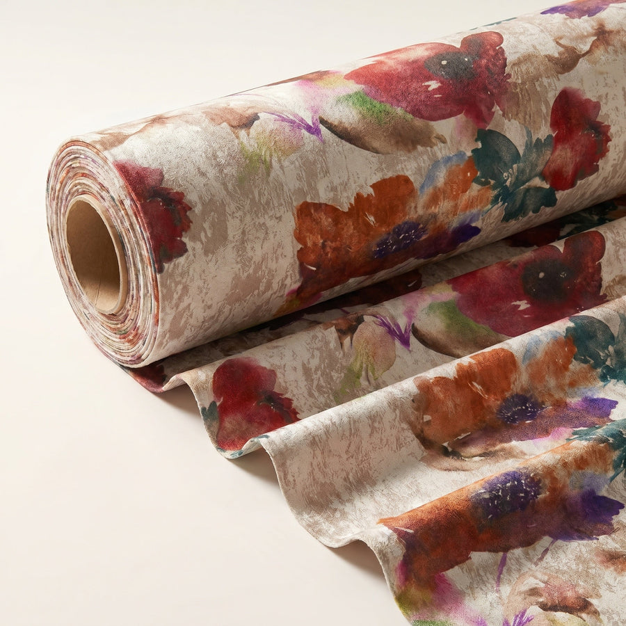 Aster Mauve Fabric — fabric roll
