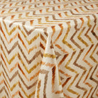 Atrium Brown Tablecloth — fabric detail
