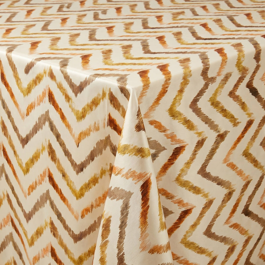 Atrium Brown Tablecloth — fabric detail
