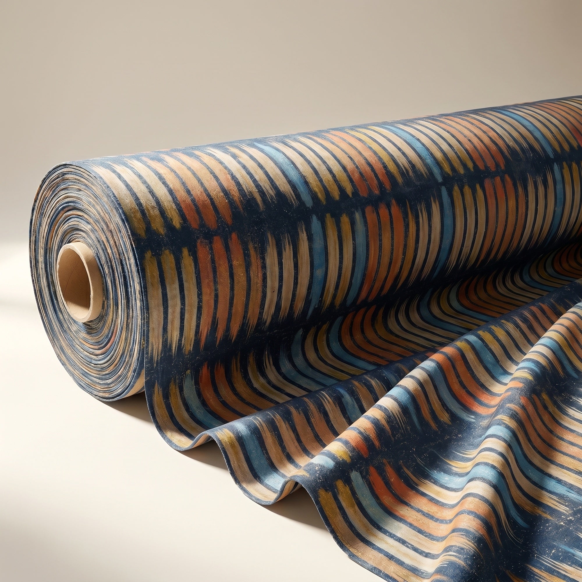 Aurura Blue Fabric — fabric roll