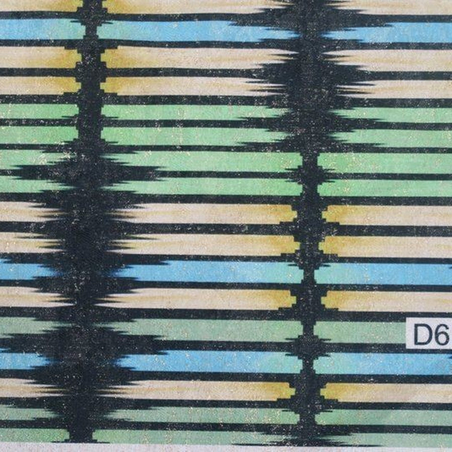 Aurura Green/Black Fabric — fabric swatch