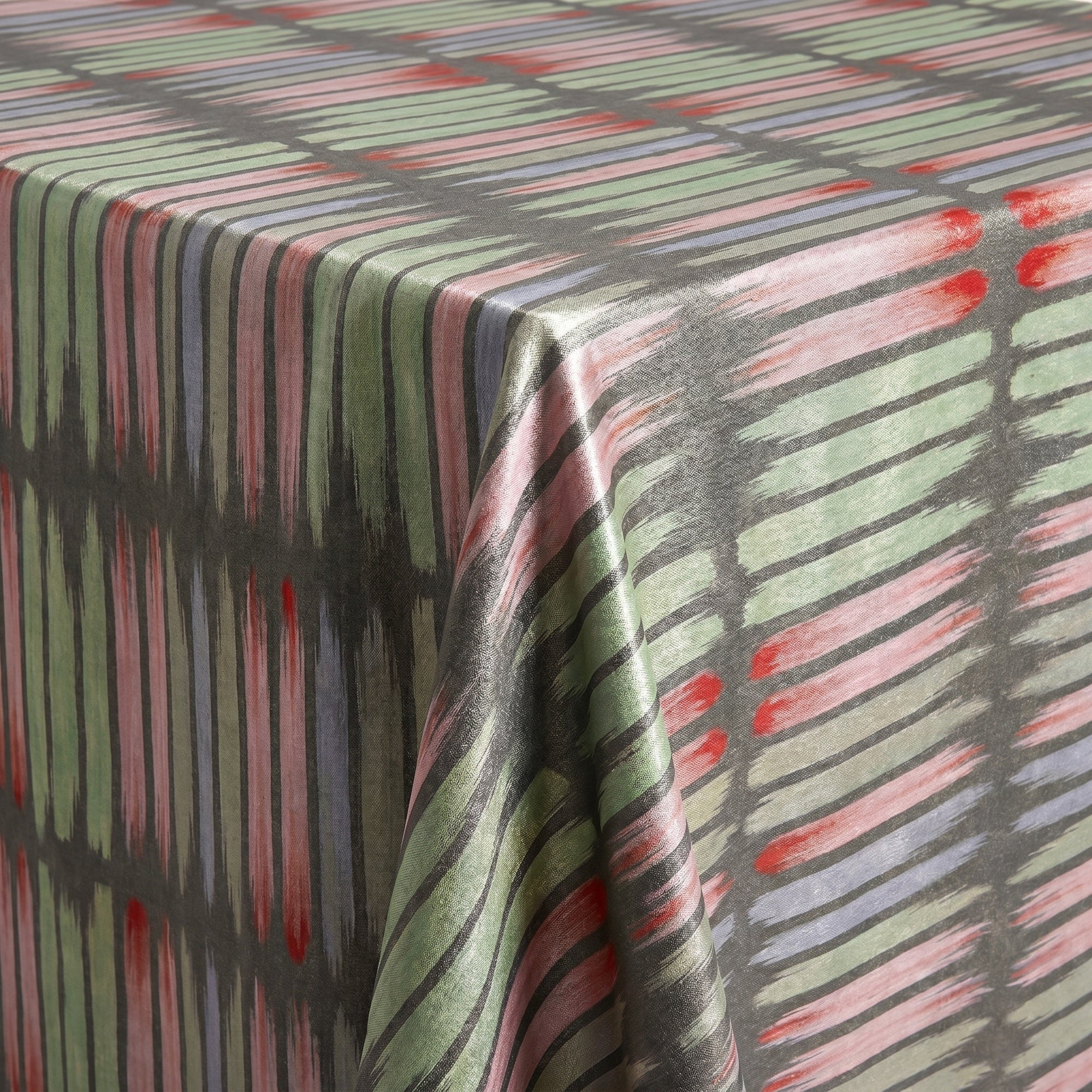Aurura Misty Grey Tablecloth — fabric detail