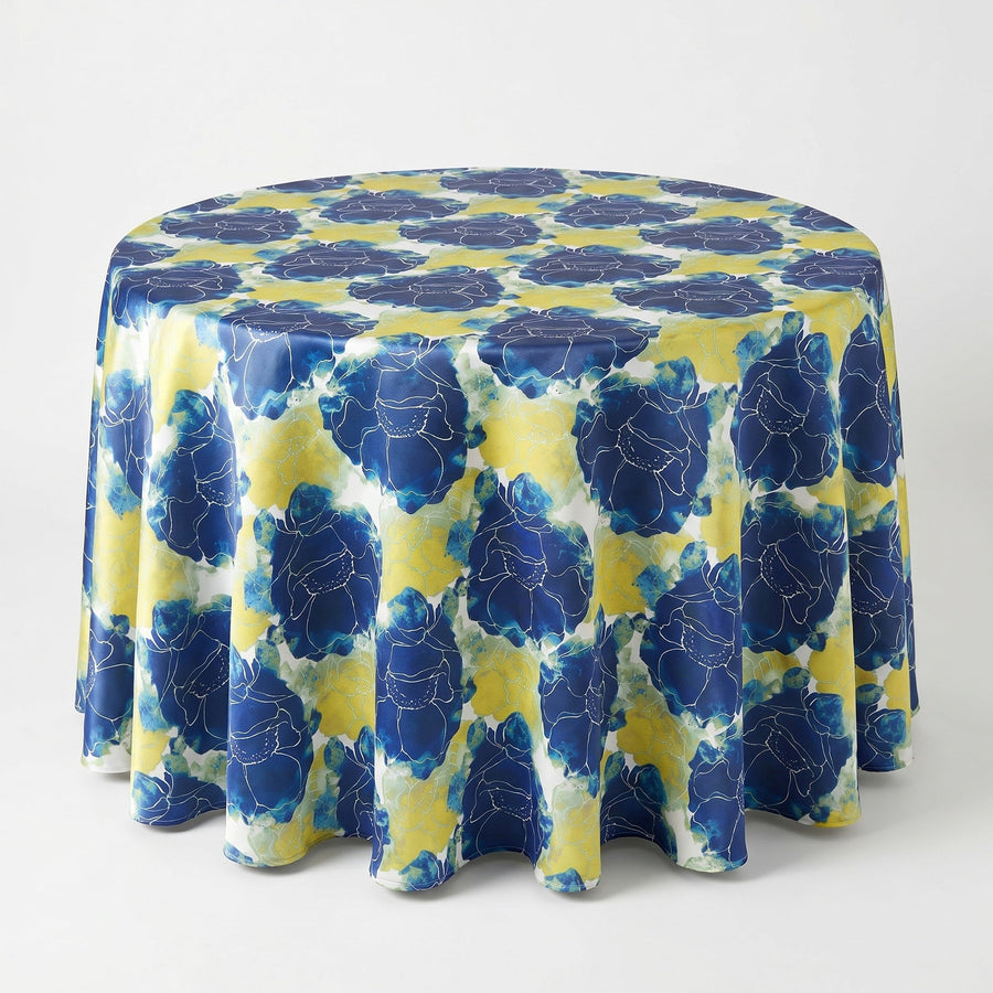 Azalea Blue Tablecloth