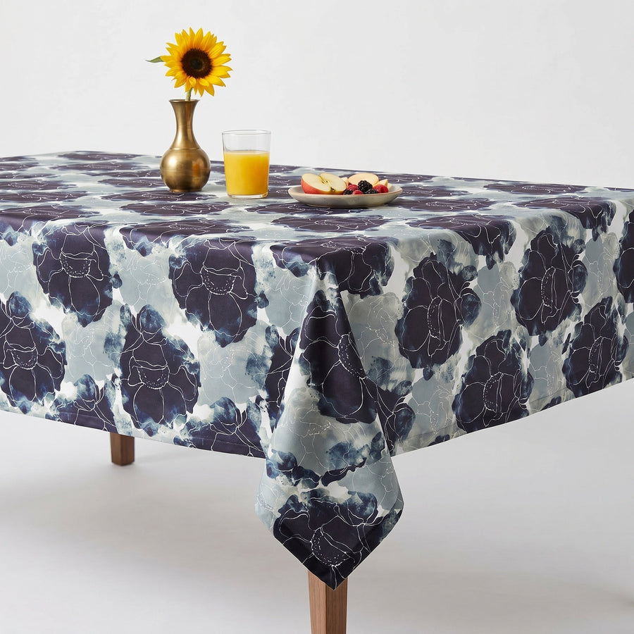Azalea Dark Navy Tablecloth