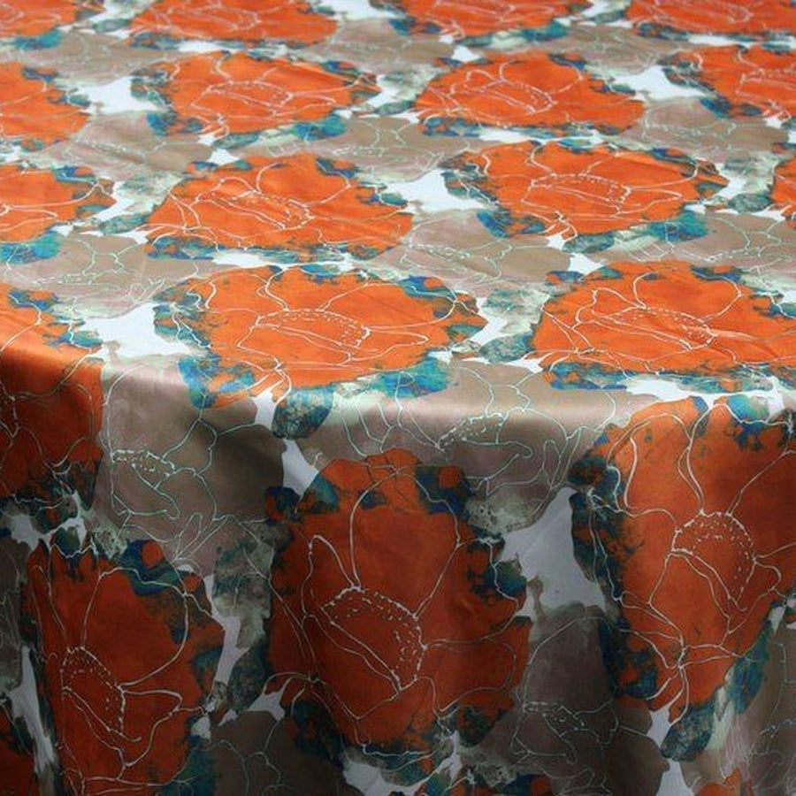 Azalea Orange Fabric — fabric swatch