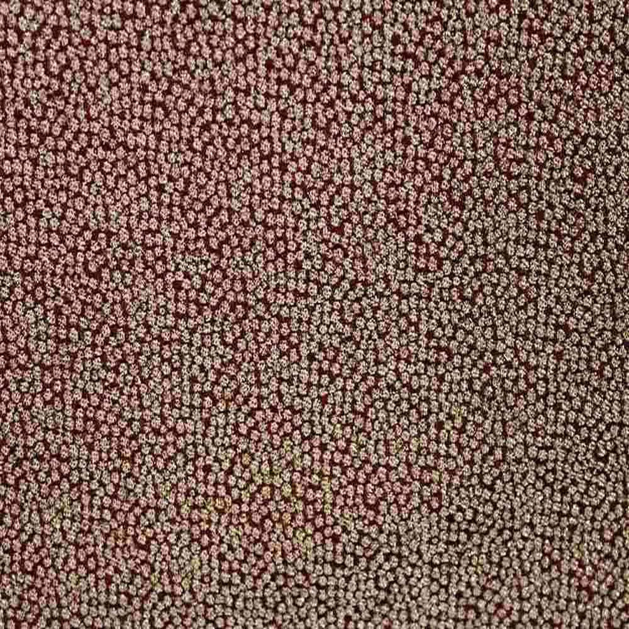 Red Beacon Metallic Jacquard Embroidery Fabric by the Yard - 57 Inch Wide