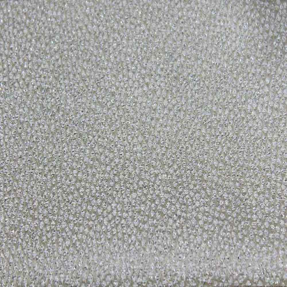 White Beacon Metallic Jacquard Embroidery Fabric by the Yard - 57 Inch Wide
