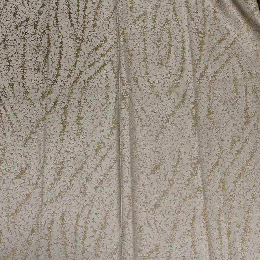 Gold Beaconsfield Metallic Embroidery Jacquard Fabric by the Yard - 57 Inch Wide