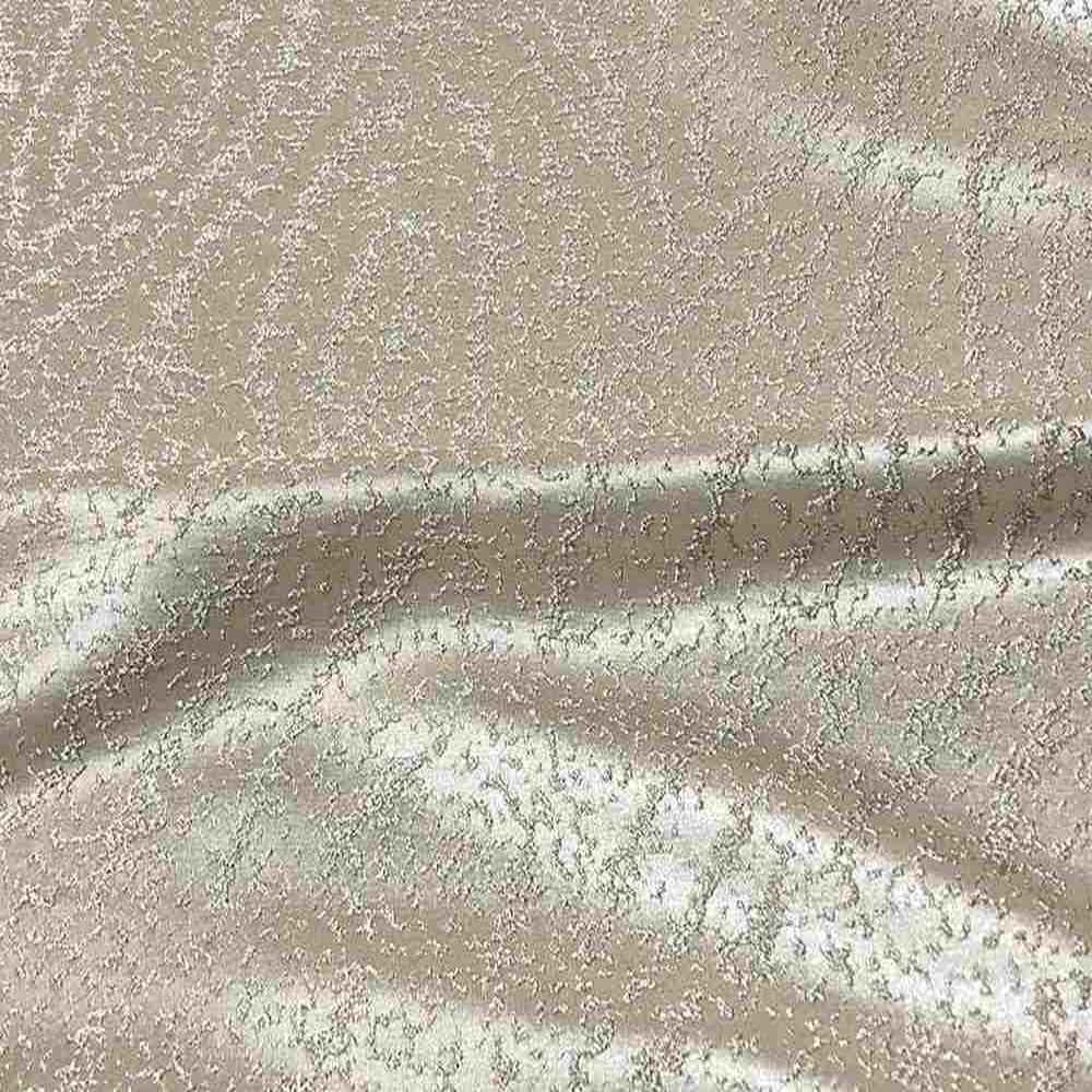 Ivory/Gold Beaconsfield Metallic Embroidery Jacquard Fabric by the Yard - 57 Inch Wide
