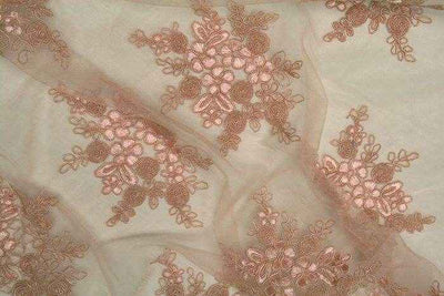 Bellaire Lace Fabric – Pink