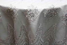 white-silver BEVERLY Embroidered Sheer With Sequins Fabric by the Yard - 54 Inch Wide