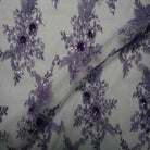 Blossom Glitter Sequin Embroidered Mesh Fabric. Lace Netting Material ideal for Sewing, Dresses, Gowns, Skirts, Veils
