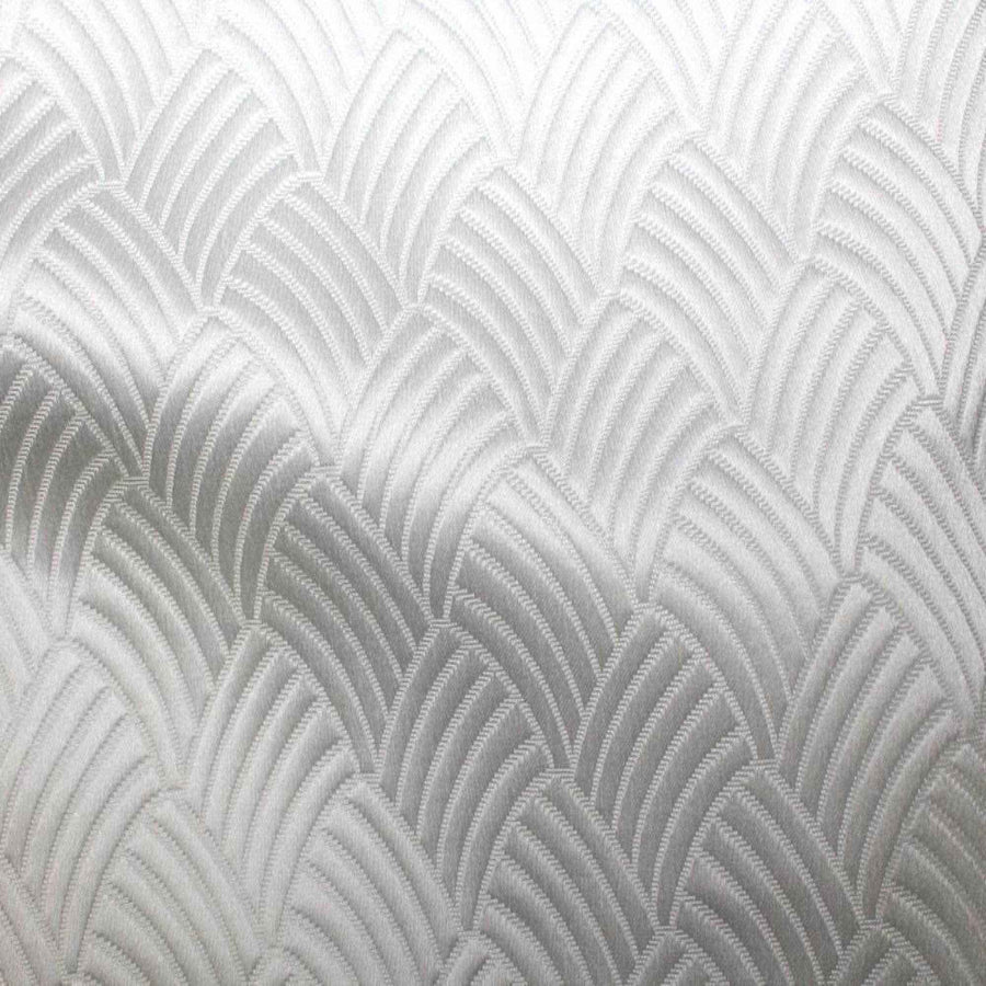 White Bonanza Jacquard Fabric by the Yard - 115 Inch Wide