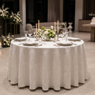 Bangkok White Tablecloth — styled table