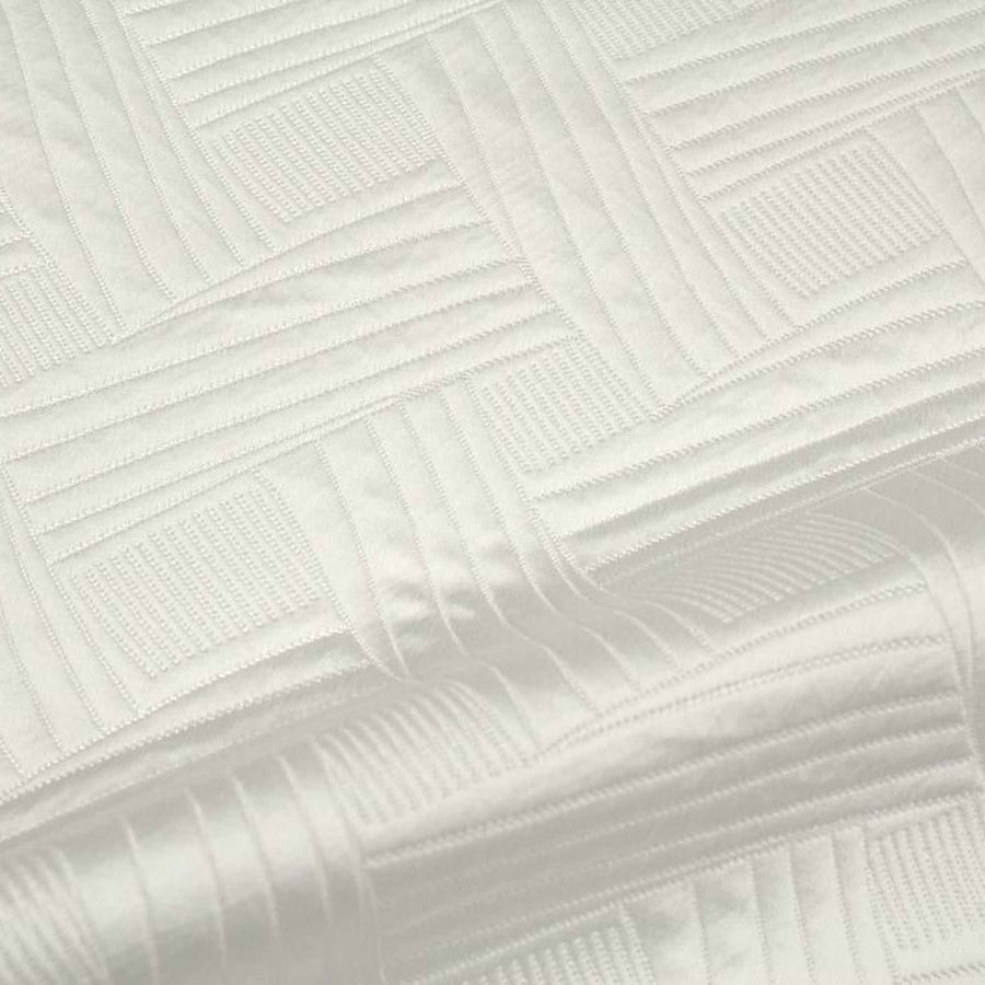 Bangkok Jacquard Fabric – White