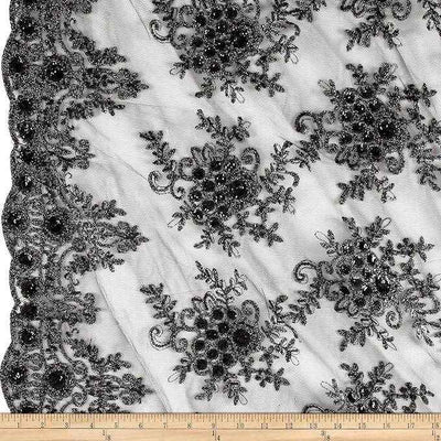 Bristol Sequin Fabric – Black