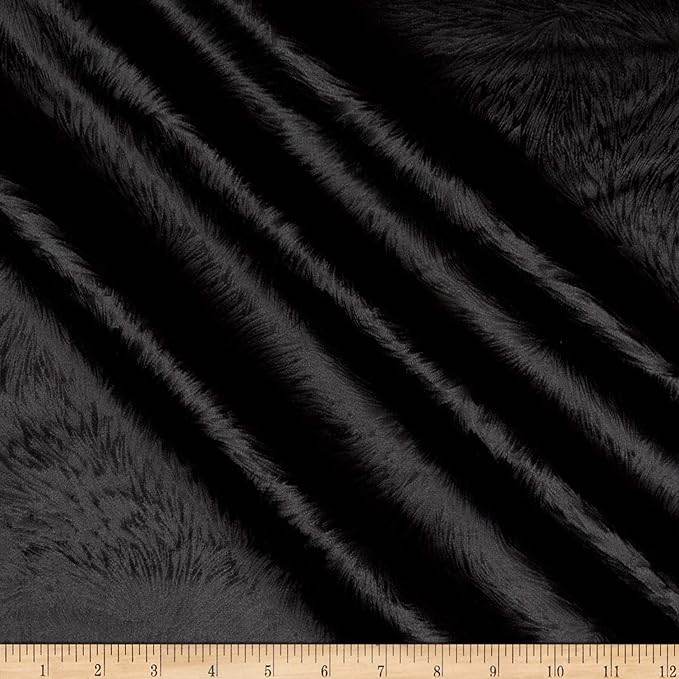 Huntsville Velvet Fabric – Black