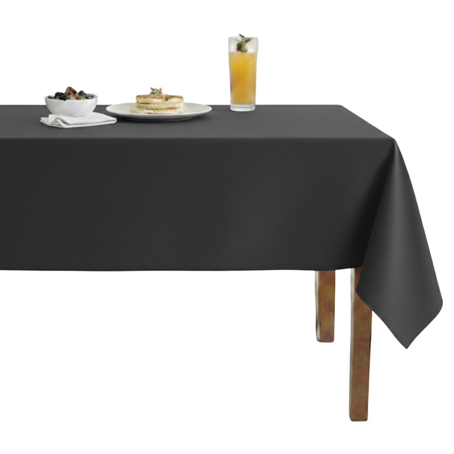 Sweden Solid Plain Velvet Tablecloth – Black