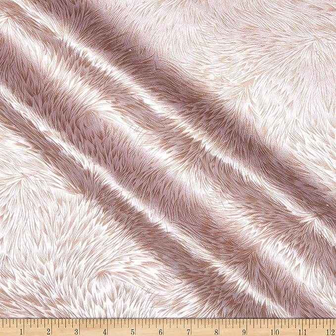 Blush Huntsville Brocade Velvet Fabric by the Yard - 72 Inch Wide