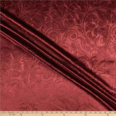 Lobby Velvet Fabric – Burgundy