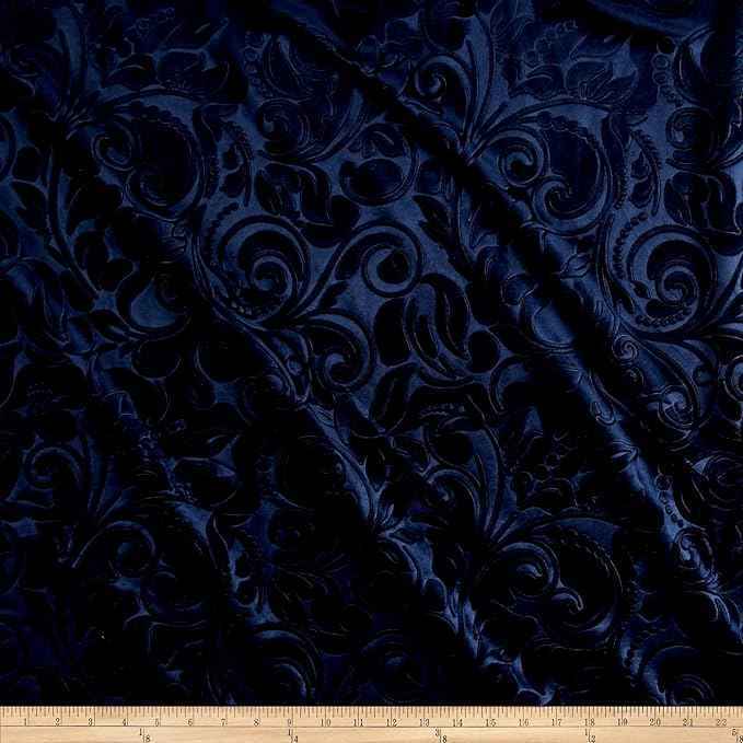 Lobby Velvet Fabric – Navy