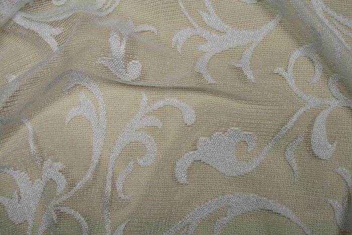white CARLISLE Lace Fabric by the Yard - 55 Inch Wide