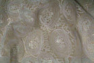 white-1 CHARMING Embroidered Sheer Fabric by the Yard - 54 Inch Wide