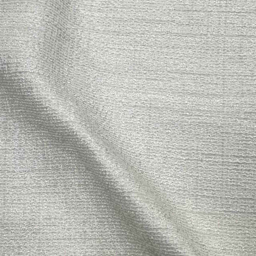 White CHRISMA Jacquard Fabric by the Yard - 115 Inch Wide
