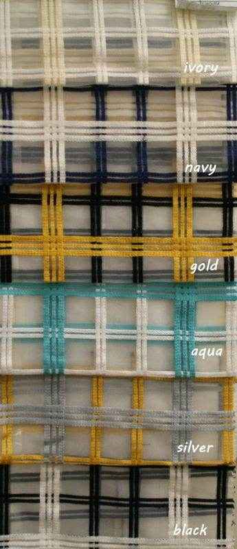 turquoise COUNTRY COTTAGE Embroidered Fabric by the Yard - 54 Inch Wide