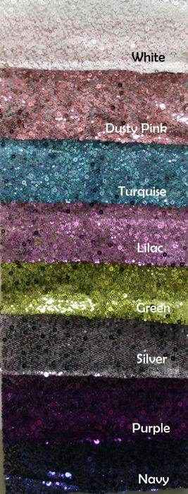Turquoise SPRINKLE Two Size Sequin Fabric on Sheer Material Fabric by the Yard - 52 Inch Wide