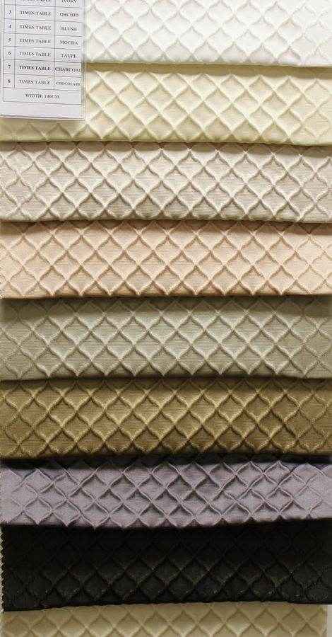 charcoal TIMES TABLE Jacquard Fabric by the Yard - 58 Inch Wide