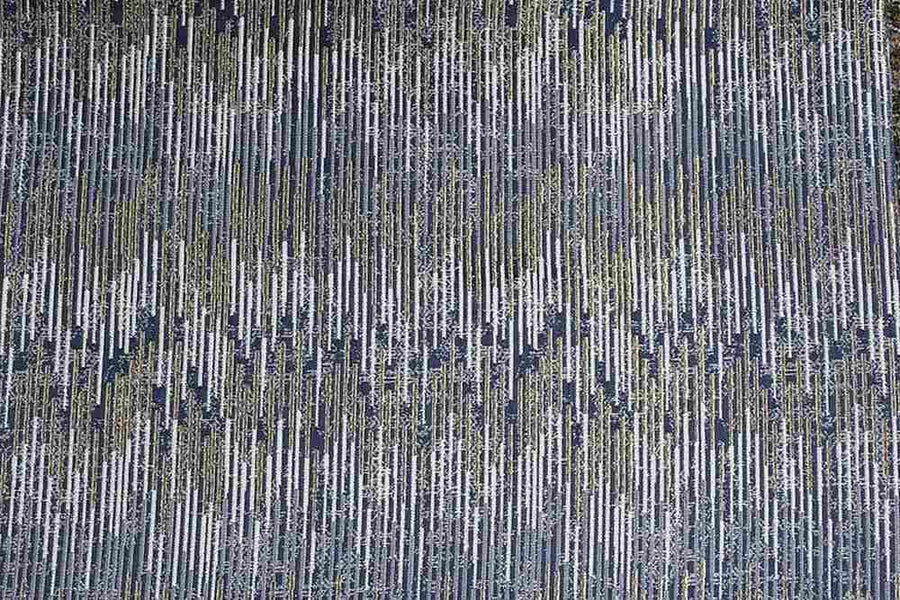 Colorado Jacquard Fabric – Silver Navy