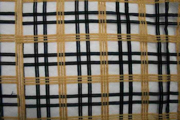 gold COUNTRY COTTAGE Embroidered Fabric by the Yard - 54 Inch Wide