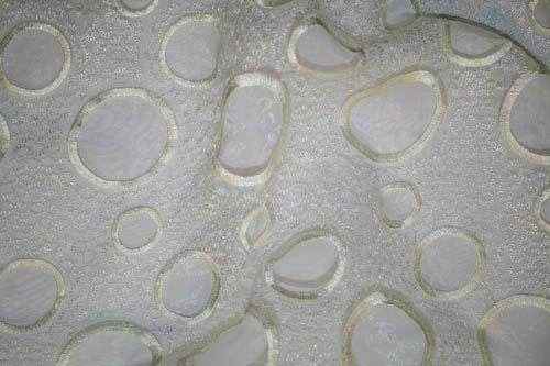 ivory CRYSTAL Fabric by the Yard - 110 Inch Wide