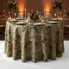 Cambridge Black Tablecloth — styled table