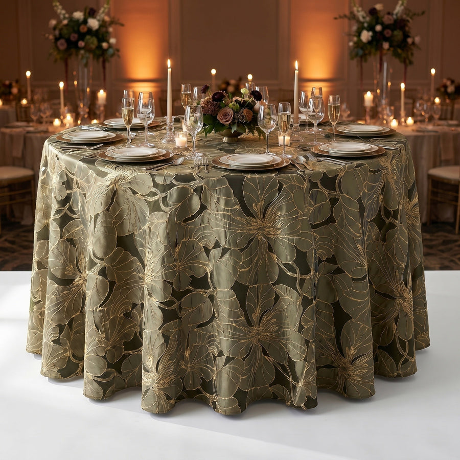 Cambridge Black Tablecloth — styled table