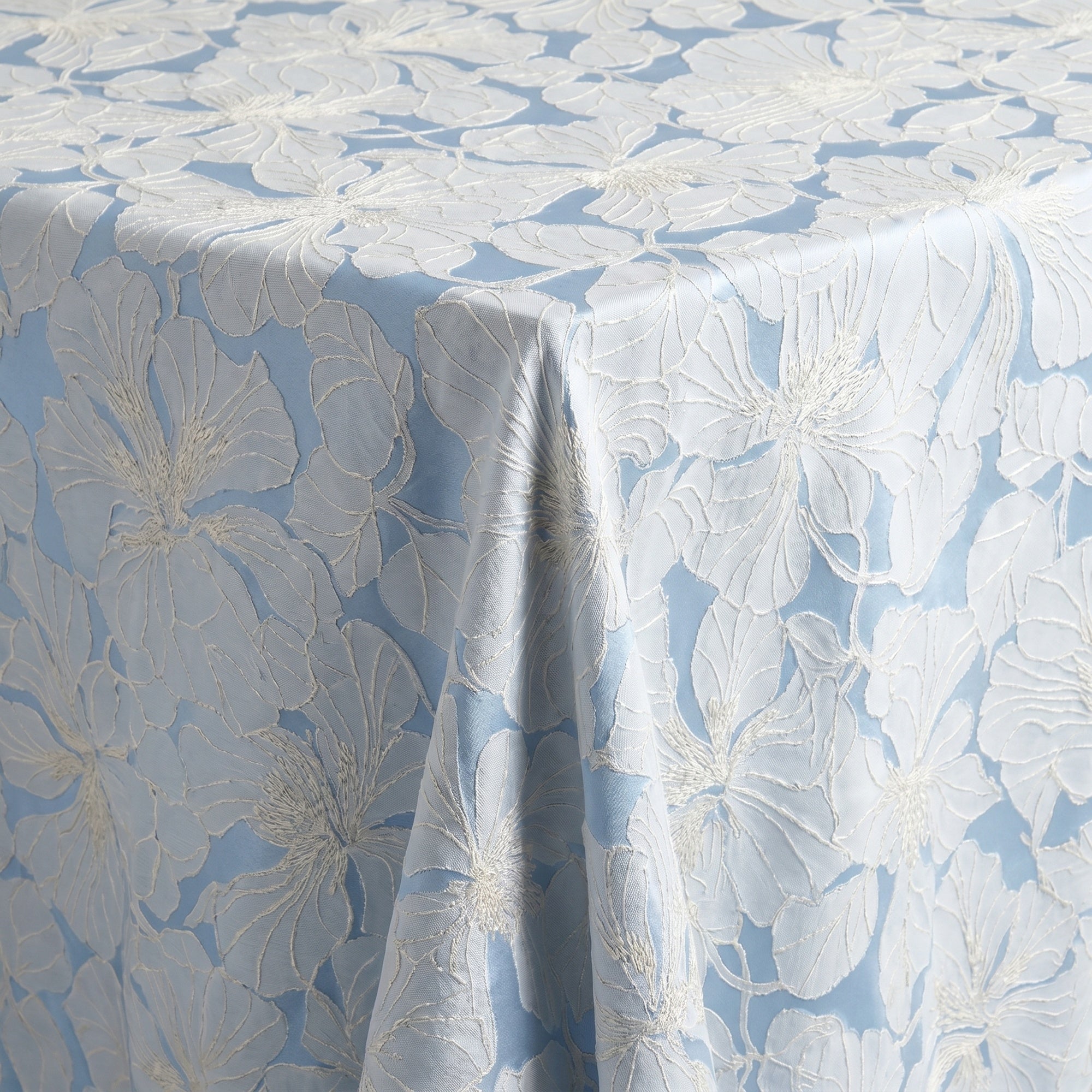 Cambridge Blue Tablecloth — fabric detail