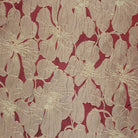 Wine Cambridge Floral Jacquard - Custom Tablecloths