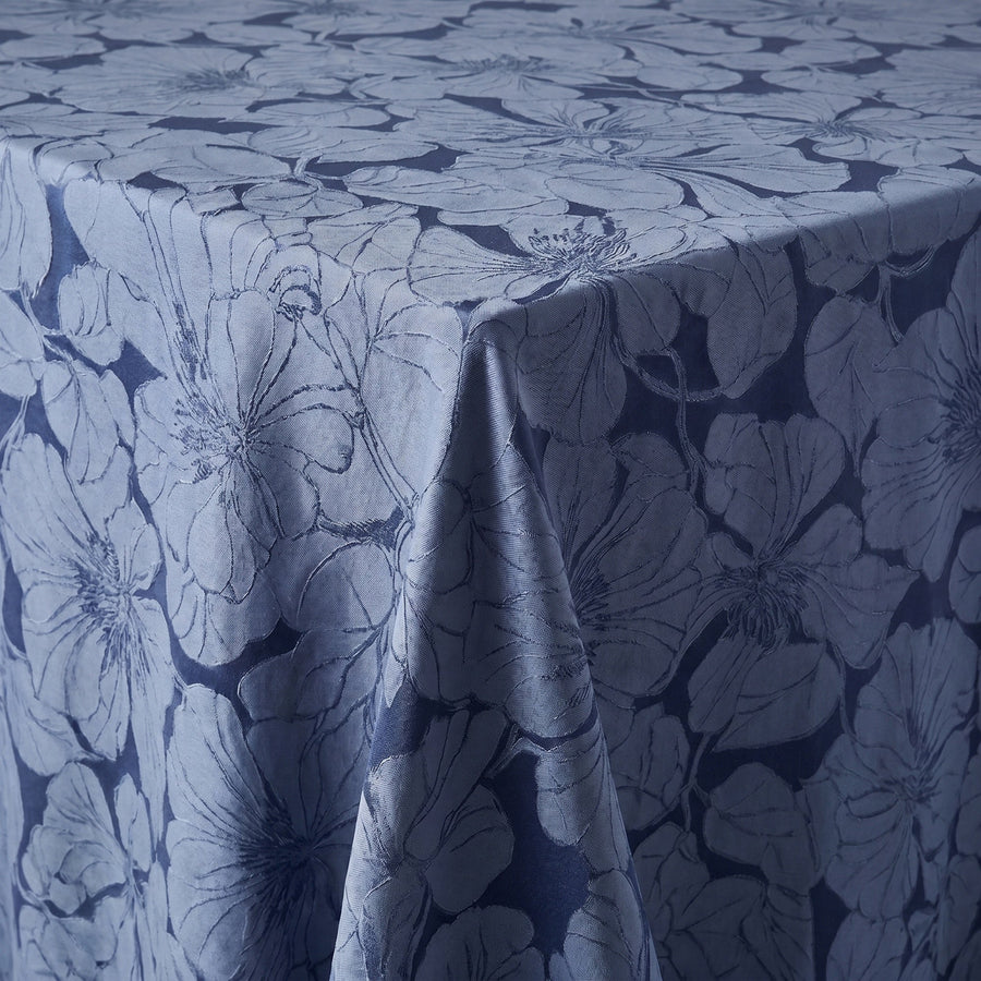 Cambridge Navy Tablecloth — fabric detail