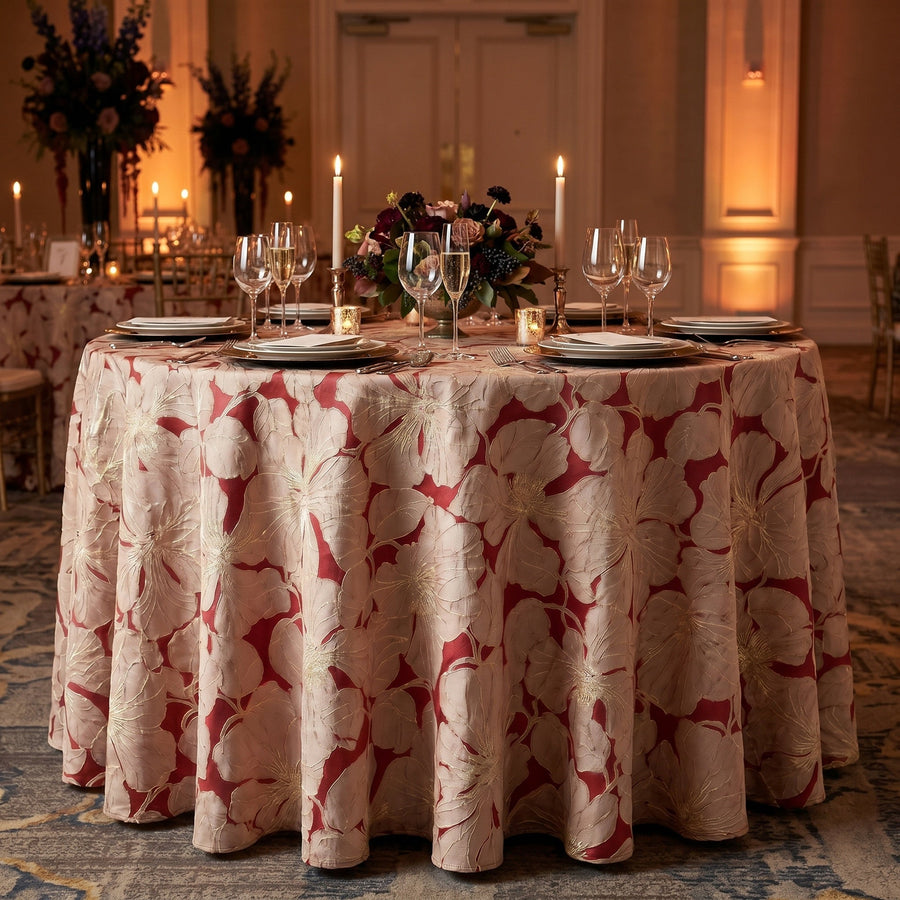 Cambridge Wine Tablecloth — styled table