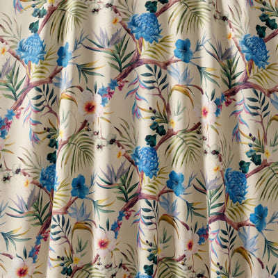 Carnation Digital Print Fabric – Blue