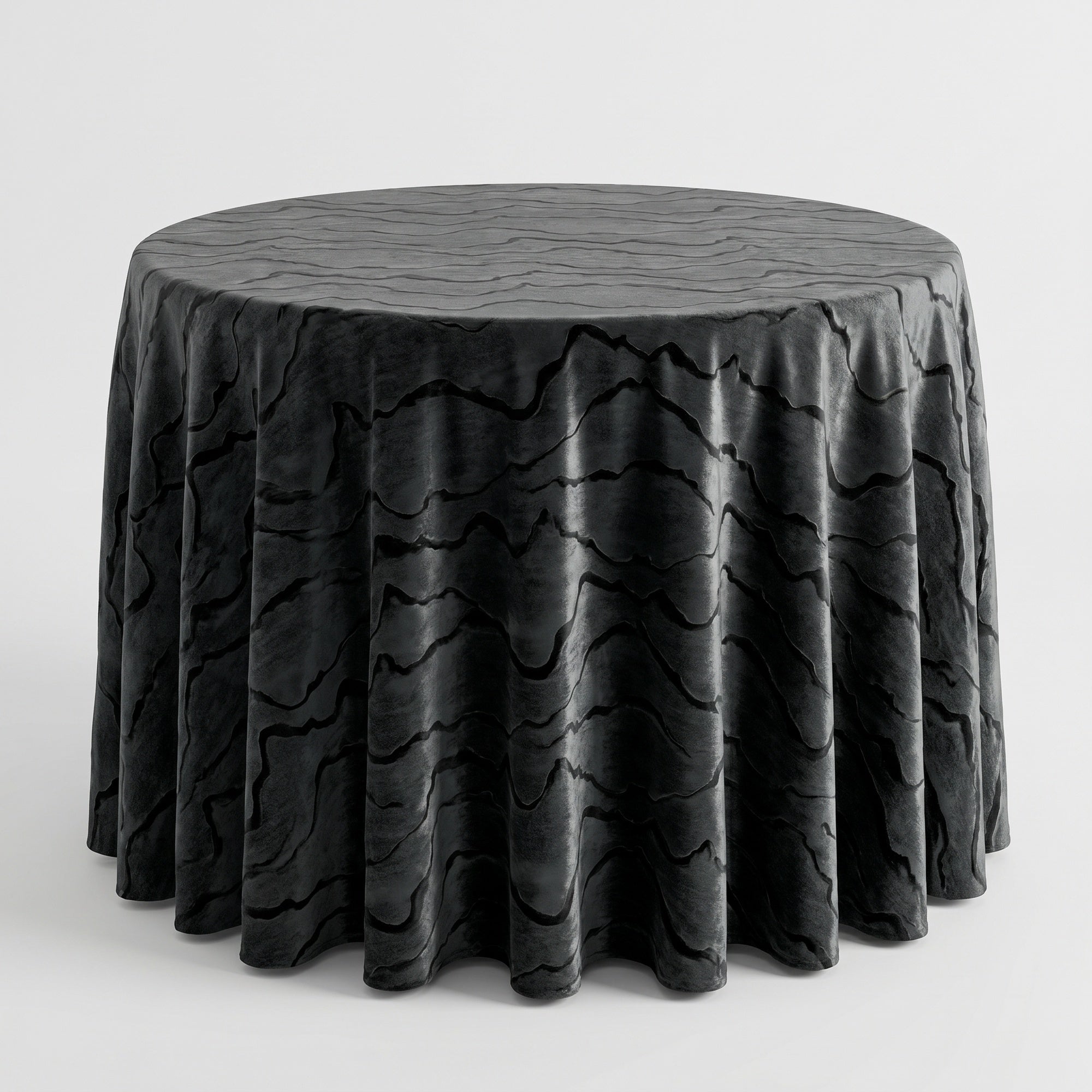 Celeste Black Tablecloth